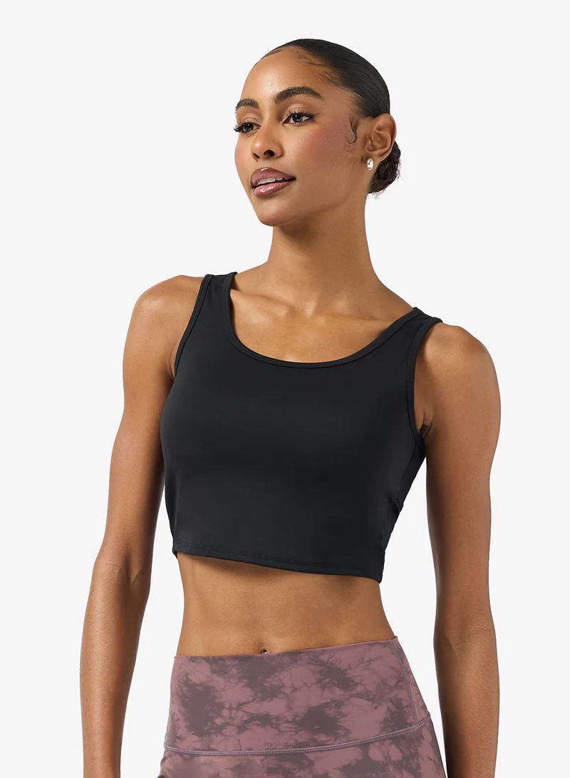 High Support Sports Bra with Back Cutout