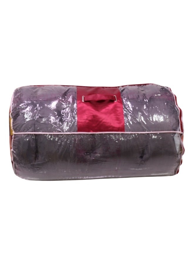 SMART HOME - 4 in 1 guest package consists of a mattress, a light blanket, a pillow and an elegant bag. A soft velvet package made of high-quality materials, a single-person natural cotton mattress measuring 180*90*15cm. - Image 1