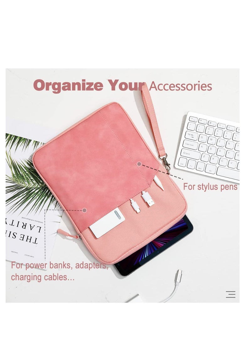 Tablet Sleeve Pouch Compatible with iPad 10th 10.9 inch 2022 iPad Air 5th 10.9 iPad Pro 11 Inch 2022 Pink Color - Image 2