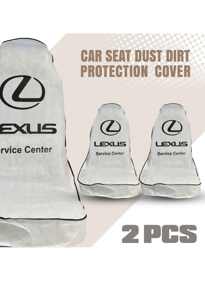 LEXUS LEXUS Universal Car Seat Dust Dirt Protection Cover, Extra Protection For Your Seat 2 pcs Set, Car Seat Cover  - Image 1