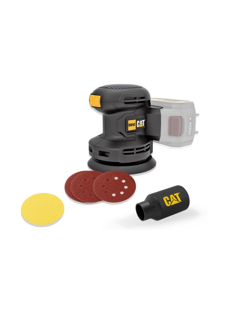 CATERPILLAR Cat Dx42B 2 In 1 Cordless Orbital Sander With Polisher 18V 125Mm  - Image 1
