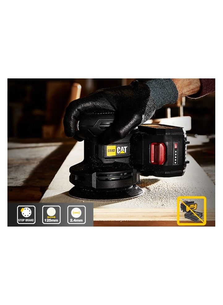 CATERPILLAR Cat Dx42B 2 In 1 Cordless Orbital Sander With Polisher 18V 125Mm  - Image 4