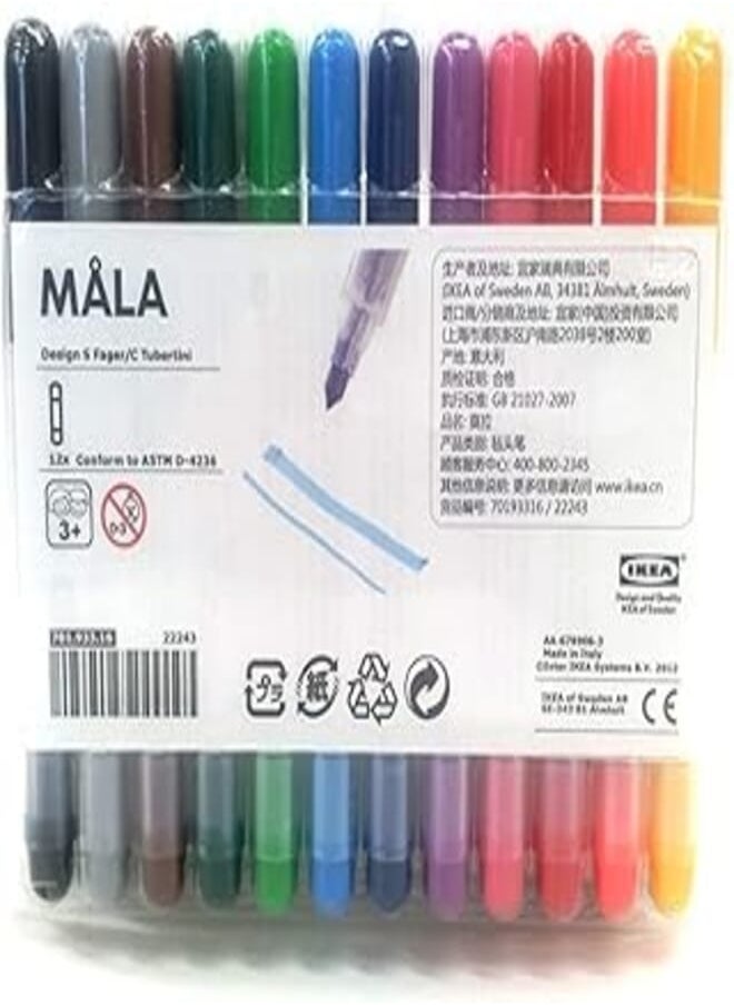 Ikea Set 70193316 IKEA IKEA 12 this MALA NEW Drawing for felt-tip pen (japan import) 