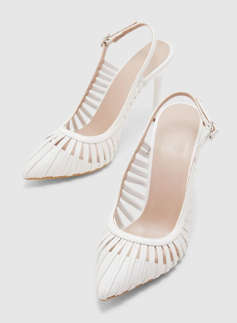 trendyol Ankle Strap Pump - White