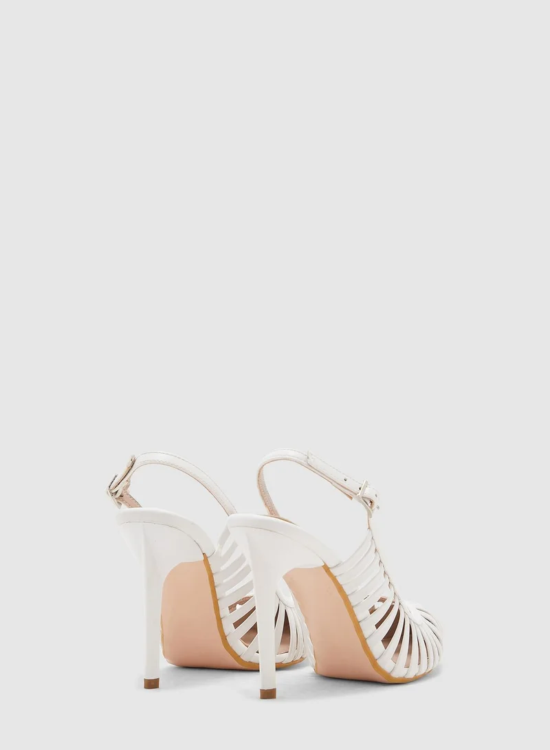 trendyol Ankle Strap Pump - White