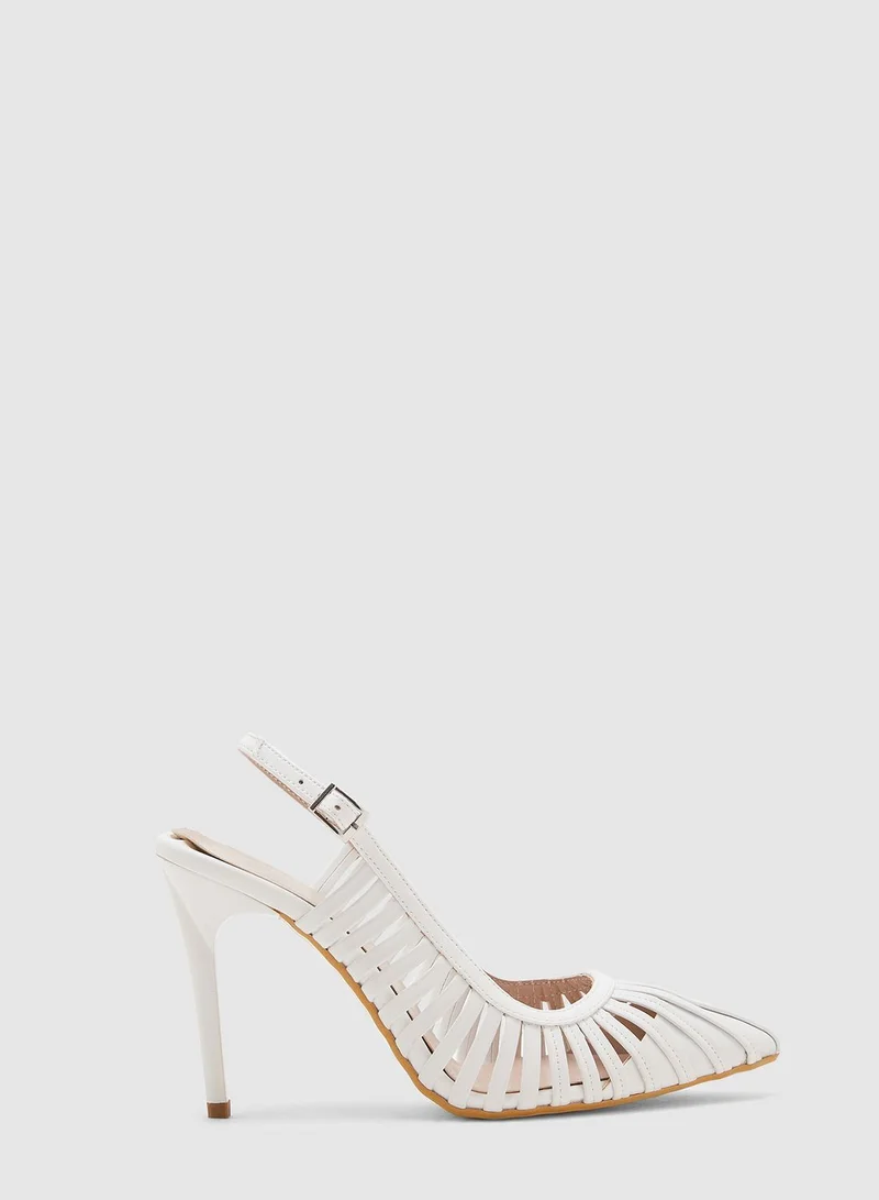 trendyol Ankle Strap Pump - White