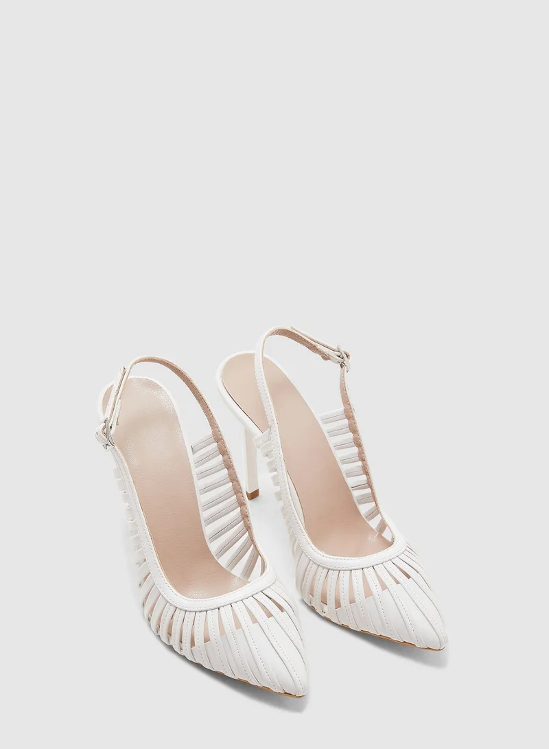 trendyol Ankle Strap Pump - White