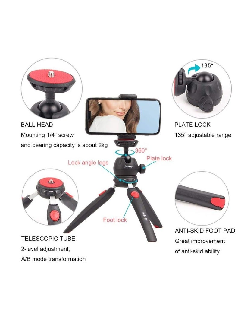 Jmary MT-35 Mini Tabletop DCLR/Digital Camera/Portable Camera Tripod - Foldable and Lightweight - Image 5