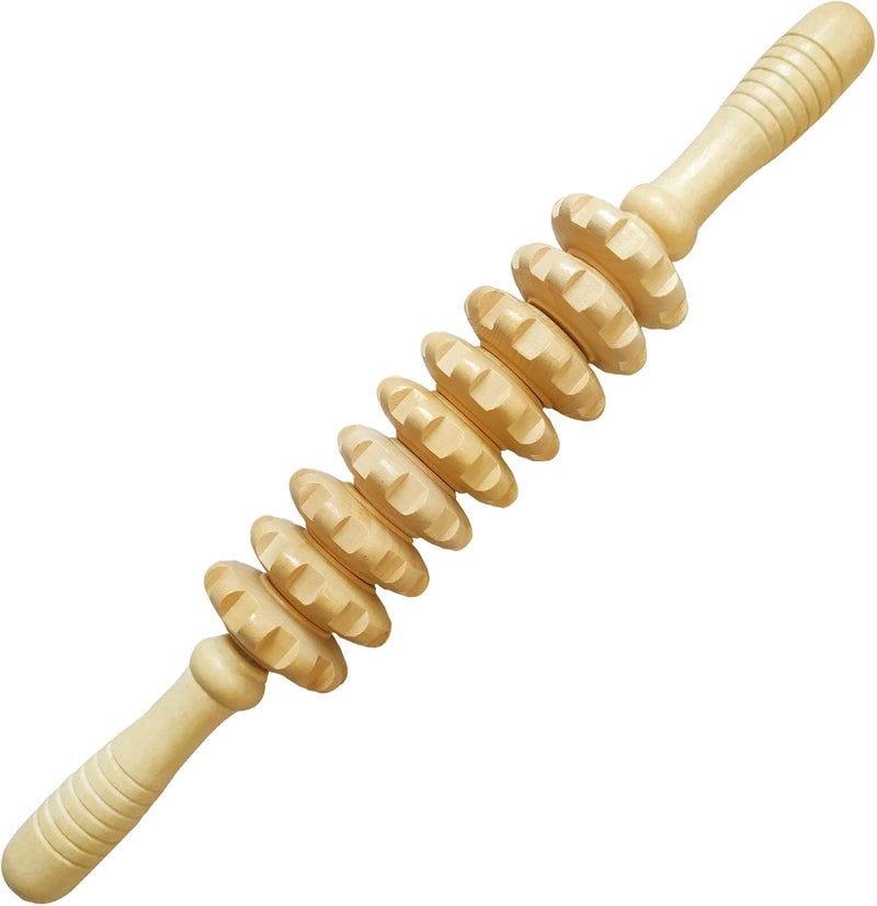 Ctwctr Wood Therapy Massage Tools Manual Massage Roller Stick for Body Sculpting Maderoterapia Kit Cellulite Massager for Muscle Pain Relief Fascia Cellulite - Image 1