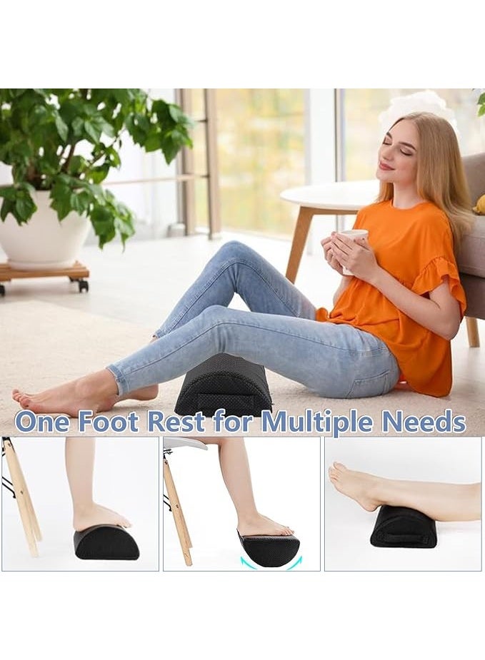 وسادة مسند القدمين تحت المكتب – مريحة وغير قابلة للانزلاق للاستخدام في المنزل، المكتب أو السفر - Image 2