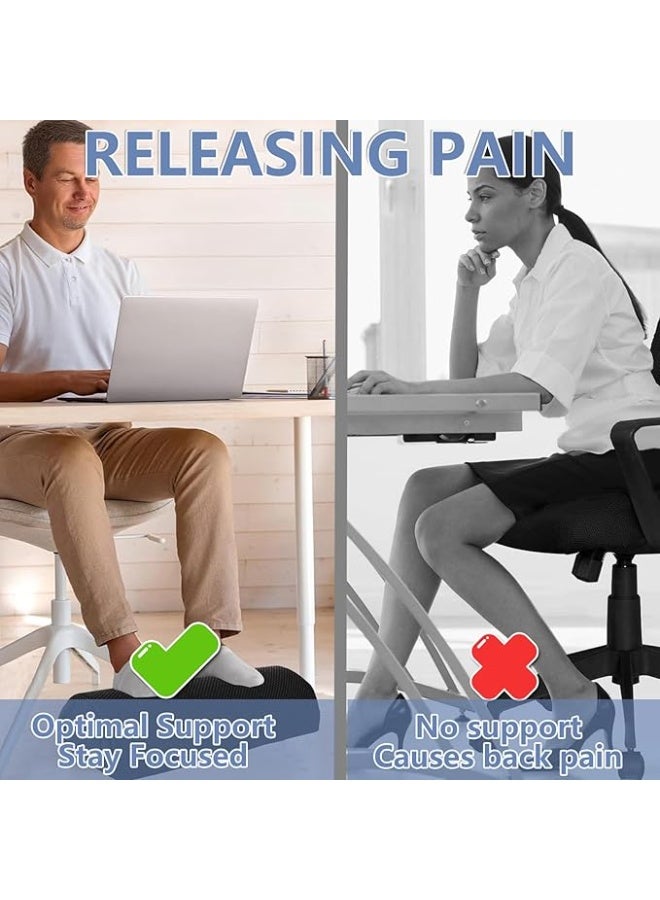 وسادة مسند القدمين تحت المكتب – مريحة وغير قابلة للانزلاق للاستخدام في المنزل، المكتب أو السفر - Image 3