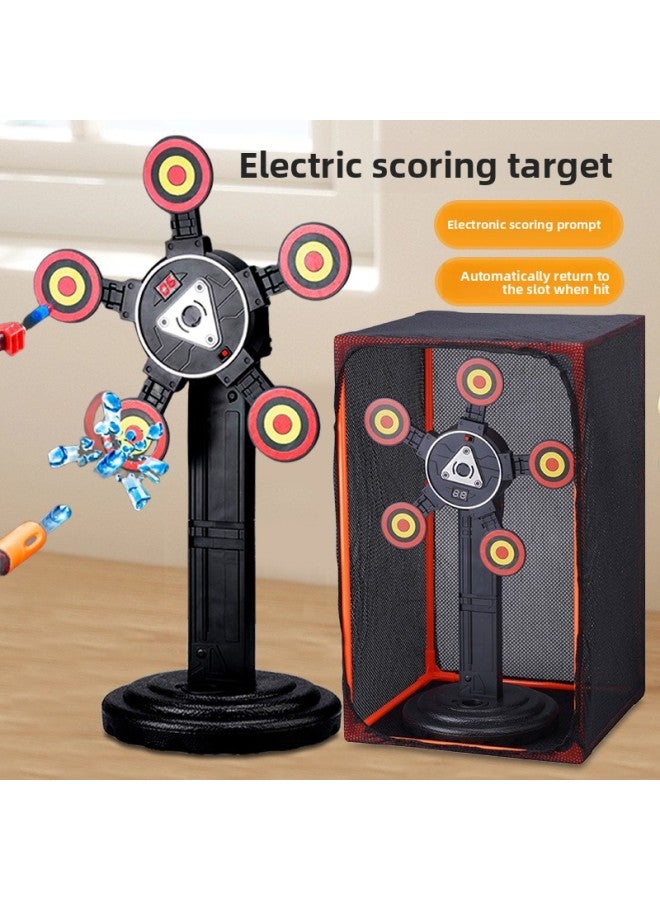 الهدف الدوار الرقمي يمكن أن يسجل تلقائيًا ويعيد ضبط تدريبات الأطفال على إطلاق النار على الهدف الكهربائي لعبة مسدس رصاصة ناعمة - اللون: Mh3585a هدف بدورة واحدة - Image 3