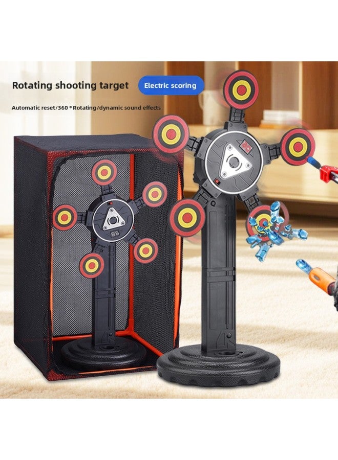 الهدف الدوار الرقمي يمكن أن يسجل تلقائيًا ويعيد ضبط تدريبات الأطفال على إطلاق النار على الهدف الكهربائي لعبة مسدس رصاصة ناعمة - اللون: Mh3585a هدف بدورة واحدة - Image 2