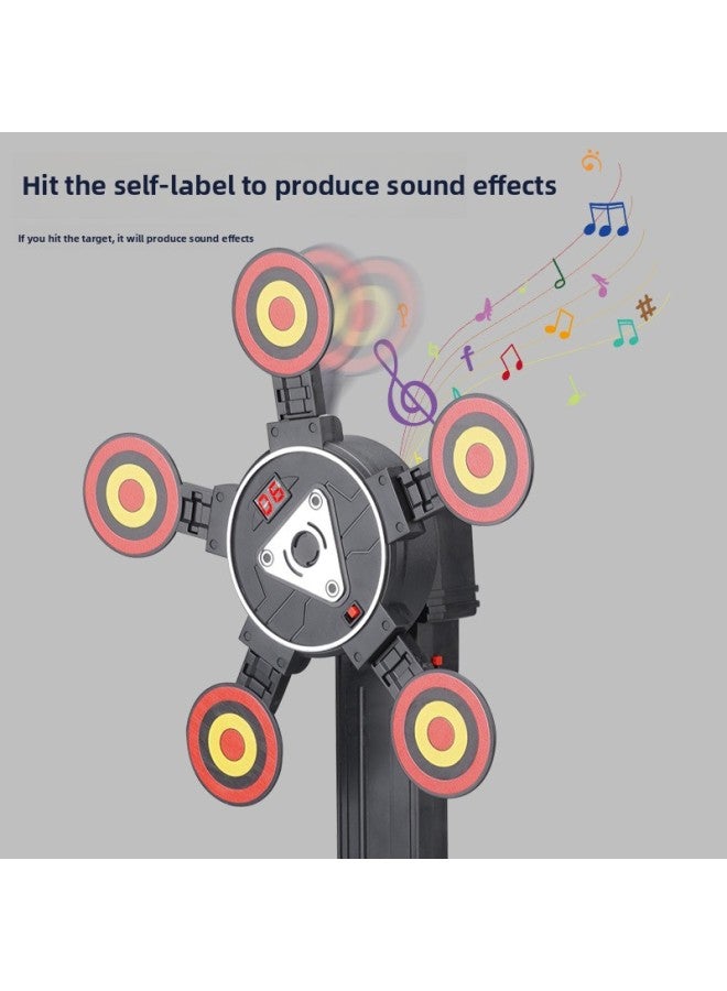 الهدف الدوار الرقمي يمكن أن يسجل تلقائيًا ويعيد ضبط تدريبات الأطفال على إطلاق النار على الهدف الكهربائي لعبة مسدس رصاصة ناعمة - اللون: Mh3585a هدف بدورة واحدة - Image 5