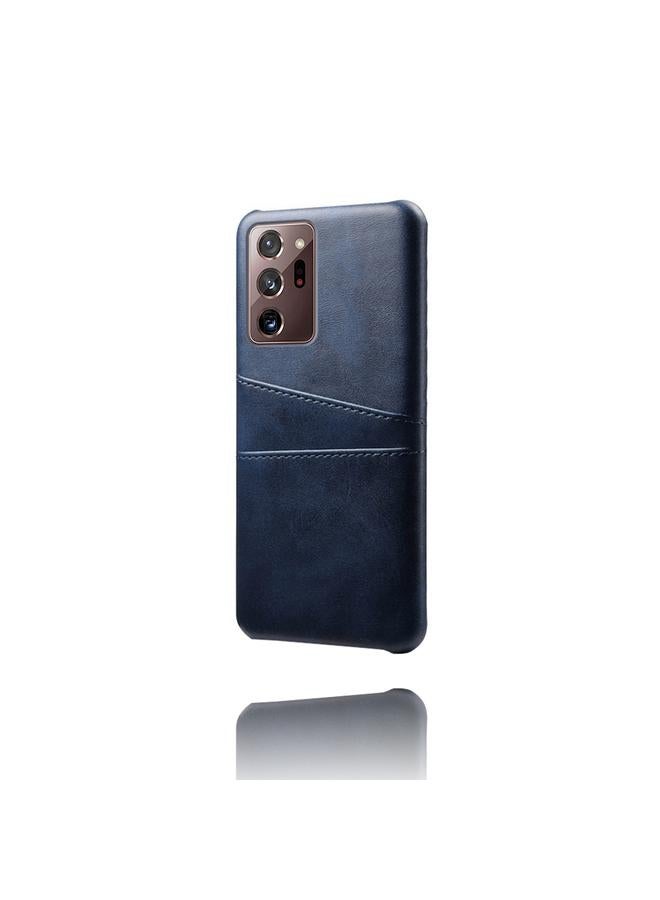 اس-توب جراب لهاتف Samsung Galaxy Note20 Ultra مصنوع من جلد العجل + غطاء خلفي من جلد البولي يوريثان مقاوم للصدمات مع فتحات بطاقات مزدوجة - Image 2