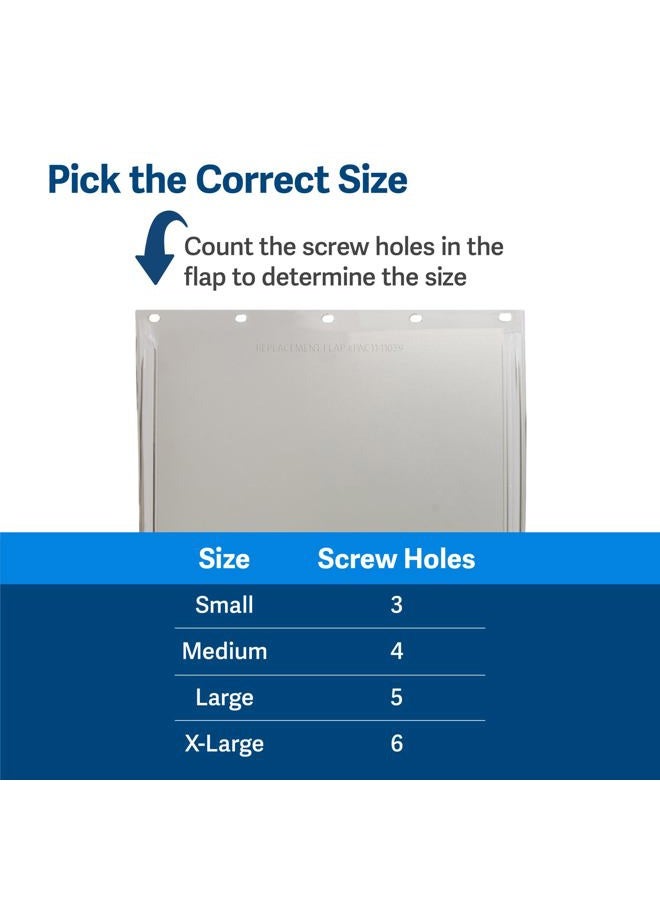 PetSafe Freedom Replacement Flap - Compatible with Dog and Cat Doors Easy to Replace Durable Weather-Proof Vinyl Material Medium Size, PAC11-11038 - Image 3