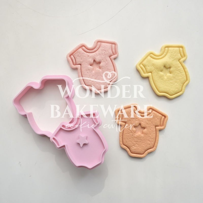 Baby Clothes Shaped Cookie Cutters for Baby Shower Biscuits And Fondant - Image 1