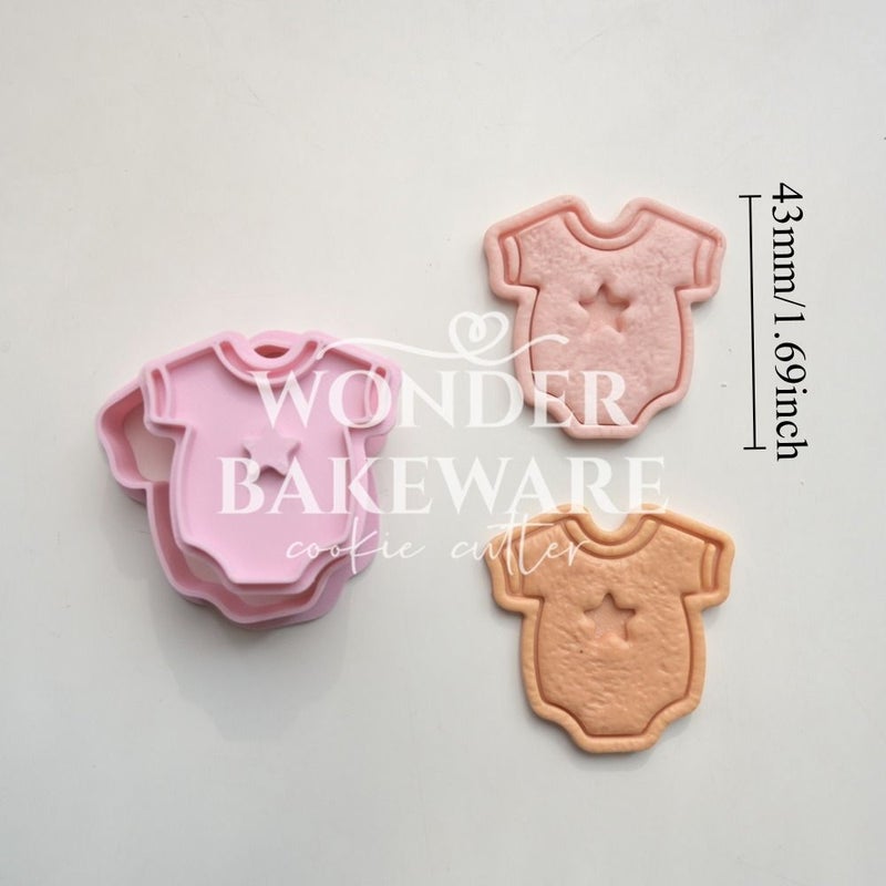Baby Clothes Shaped Cookie Cutters for Baby Shower Biscuits And Fondant - Image 3