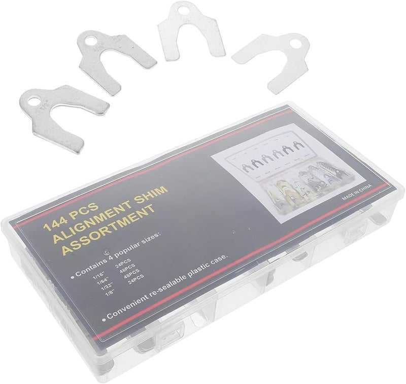 144 قطعة مجموعة شيم المحاذاة التلقائية متينة قابلة لإعادة الاستخدام لمحاذاة دقيقة لهيكل السيارة - Image 2