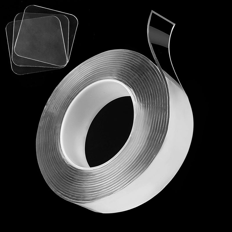 شواي شريط نانو مزدوج الجوانب شديد التحمل (3 أمتار)، شريط سجاد، شريط تثبيت متعدد الأغراض، شريط لاصق قوي، شريط تعليق جداري شفاف قابل للإزالة - Image 1