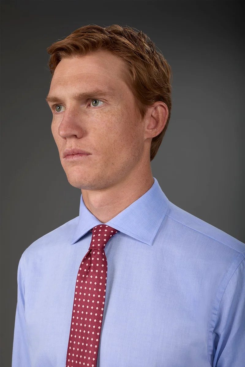 دوبل غانغر Men's micro polka dot tie - Red