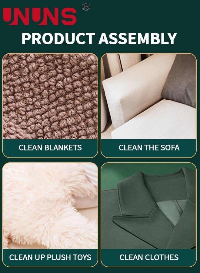 UNUNS مكنسة كهربائية للسرير، منظف عث الغبار 12KPa محمولة لتنظيف المراتب بتردد عالي مزدوج الأشعة فوق البنفسجية مناسبة للفراش، الأريكة، والأسطح القماشية الأخرى - Image 4