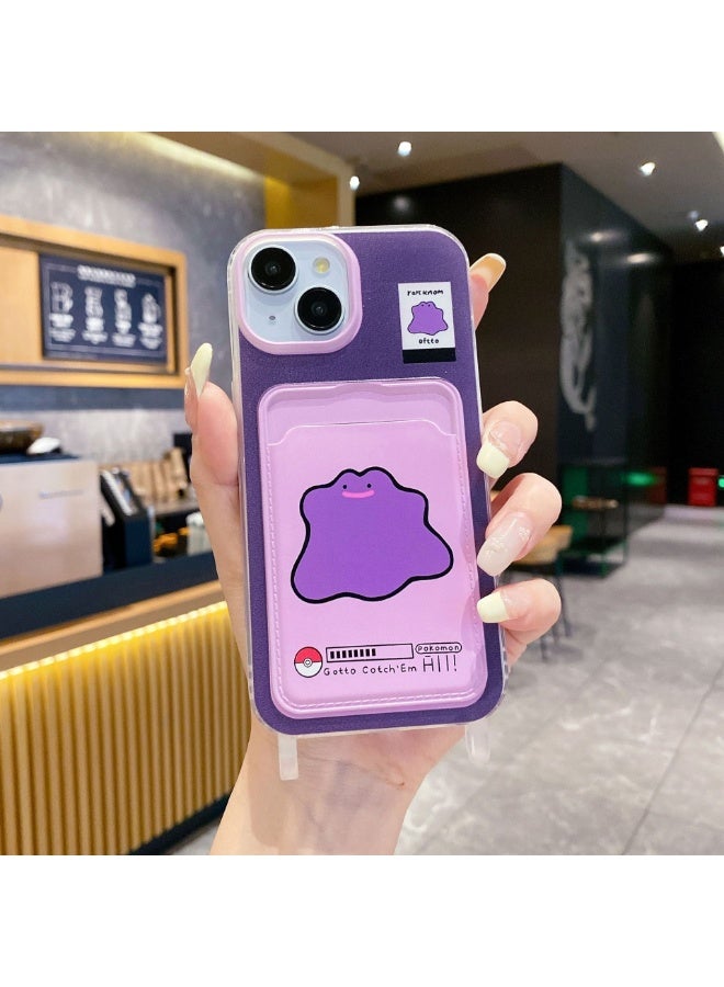 NIBEMINENT Protective TPU Case Cover For iPhone 15 Plus, Purple Monster