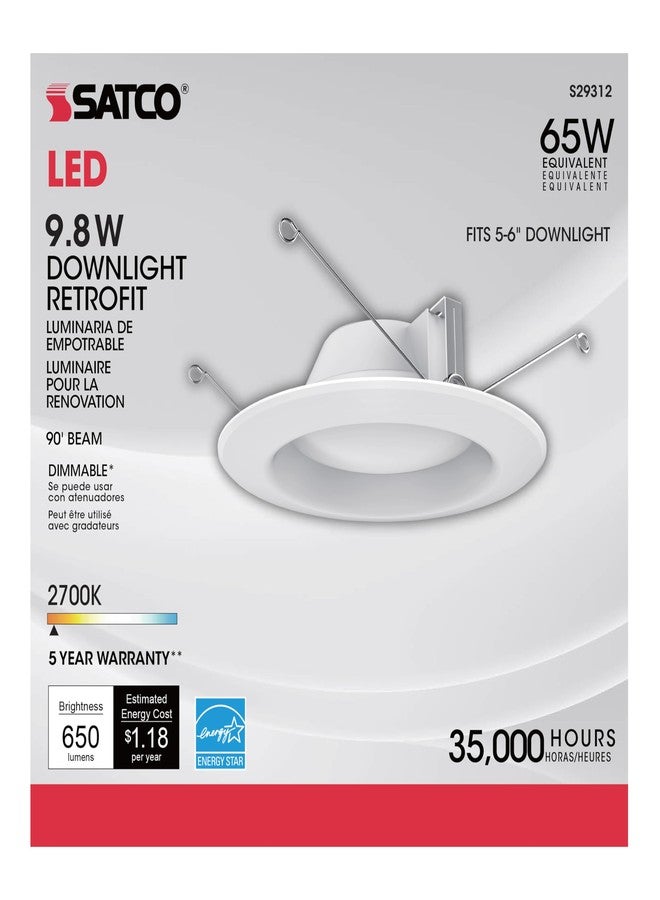 Satco S29312 Transitional LED Downlight in White Finish, 2.31 inches - Image 4