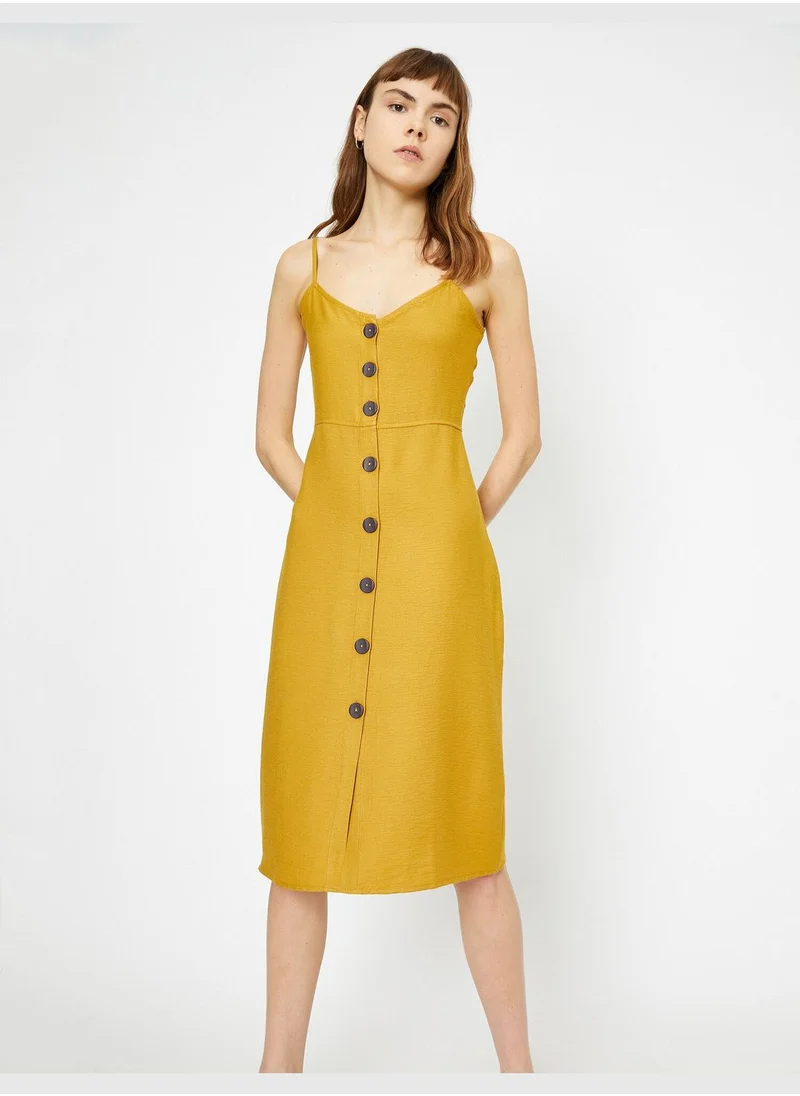 KOTON Button Detailed Dress