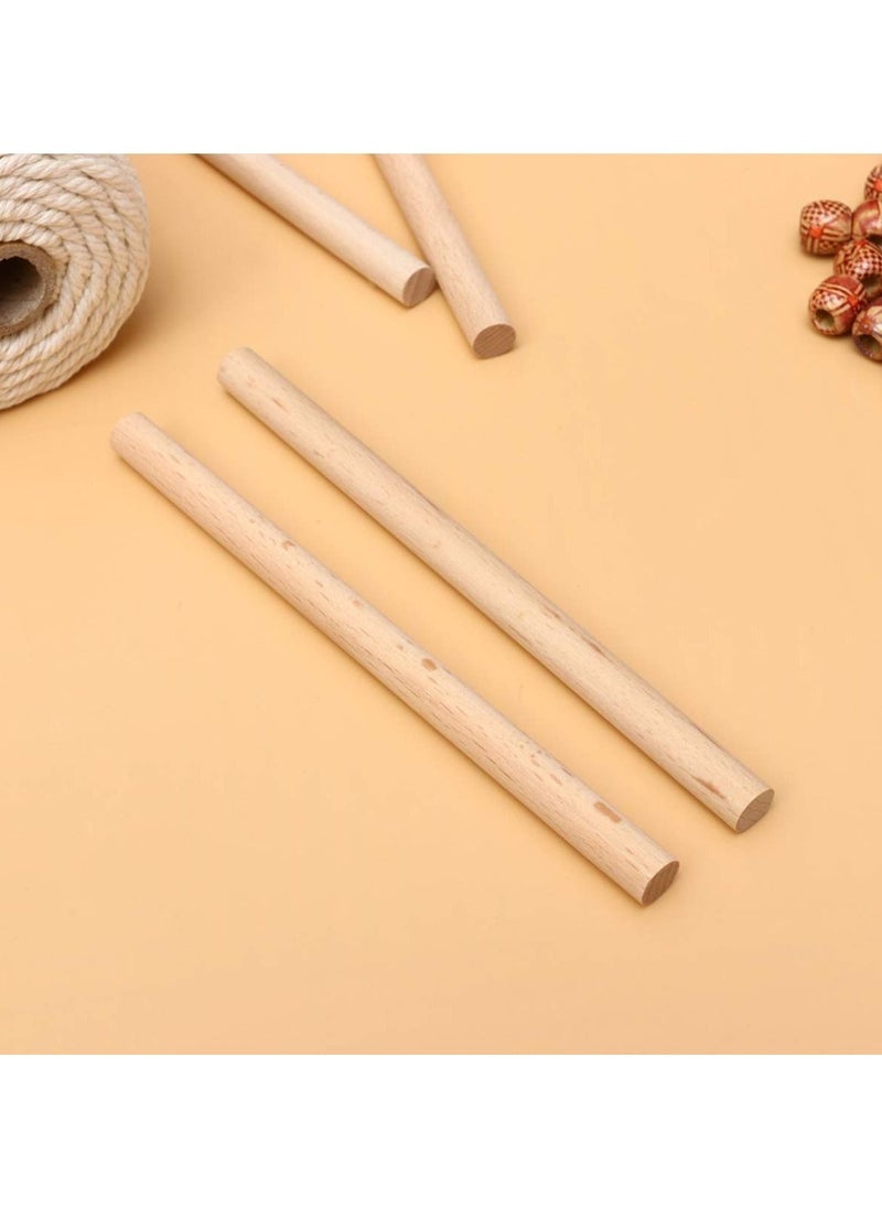 SYOSI - 133PCS Macrame Wall Hanging Craft Kit Unfinished Wooden Rings and Beads Cotton Cord, KASTWAVE for Diy Pendant Connectors Jewelry Making - Image 1