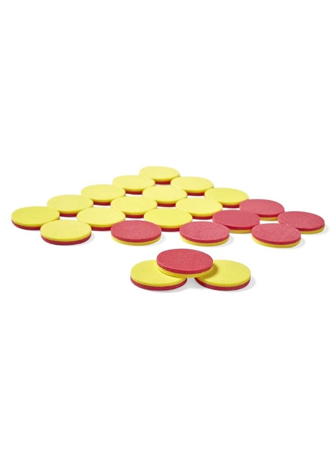 hand2mind - hand2mind Foam Two-Color Counters, Red and Yellow Counters, Counting Manipulatvies, Math Counters for Kids, Counting Chips, Math Manipulatives, Math Bingo Chips, Counters for Kids Math (Pack of 200) - Image 1