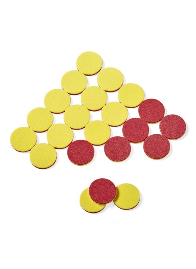 hand2mind - hand2mind Foam Two-Color Counters, Red and Yellow Counters, Counting Manipulatvies, Math Counters for Kids, Counting Chips, Math Manipulatives, Math Bingo Chips, Counters for Kids Math (Pack of 200) - Image 1