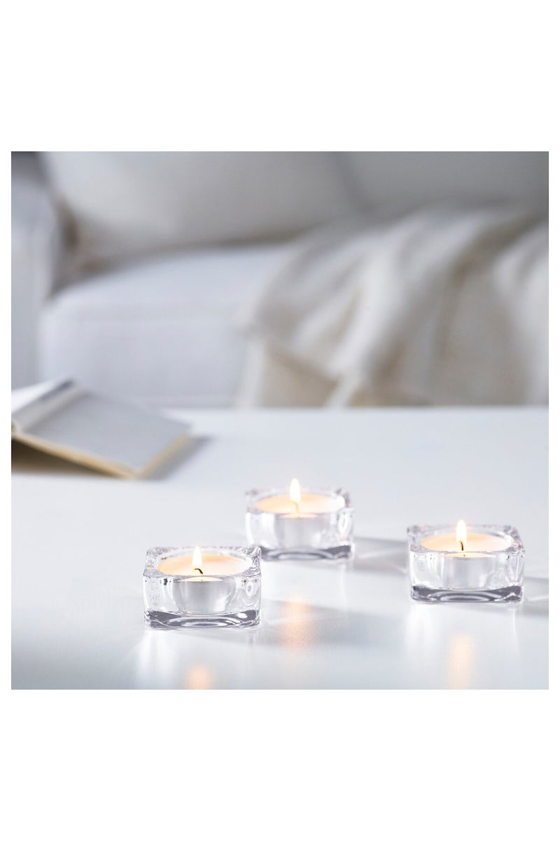 شمعة غير معطرة في كوب معدني - Image 3