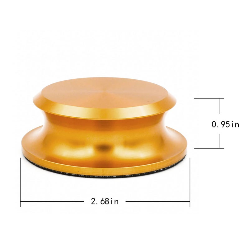 Menesia Record Weight Stabilizer, Turntable and Vinyl Record Weight, Premium Vinyl Stabilizer for Superior Sound (Gold) - Image 2