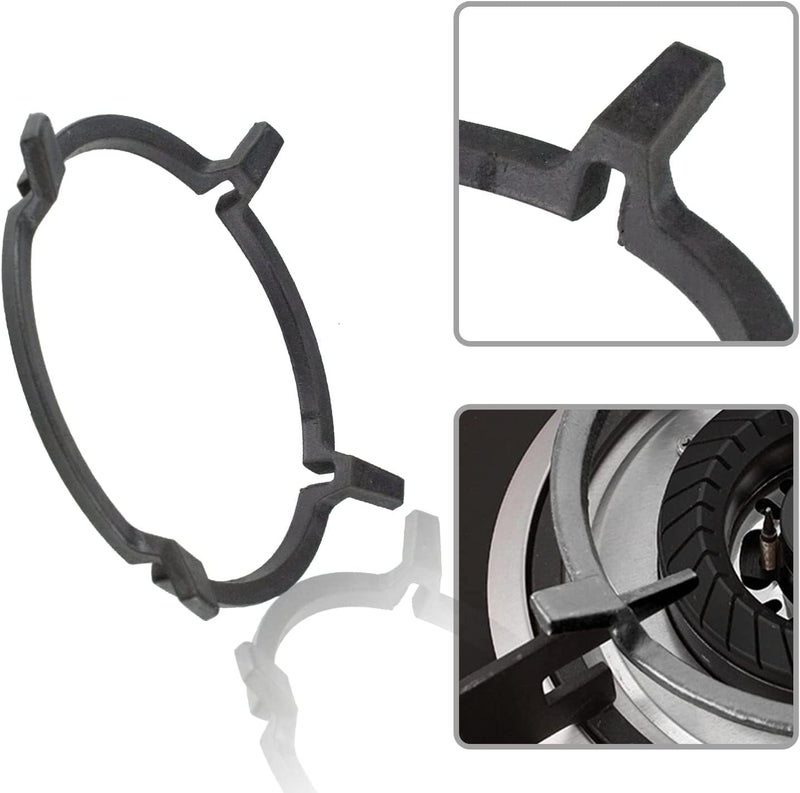 Luckam Universal Cast Iron Wok Pan Support Rack, Stand Non Slip Cooktop Range Pan Rack, Stove Accessories for Kitchen Wok, Cooktop, Cooking Pot (Diameter: 16cm) - Image 4