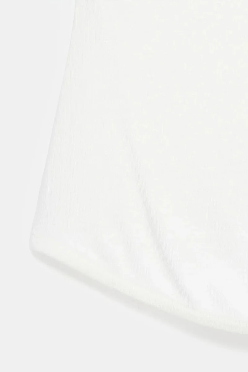 Dilvin White DILVIN Women’s Strapless Crop Bandeau Top for Women | Best Price UAE