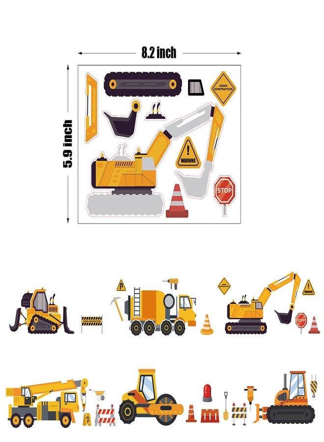BBPOOL Stickers for Kids, Make Your Own Stickers for Party Favors Hallowen Goodie Bag Fillers School Classroom Craft Rewards (24, Construction Truck) - Image 2