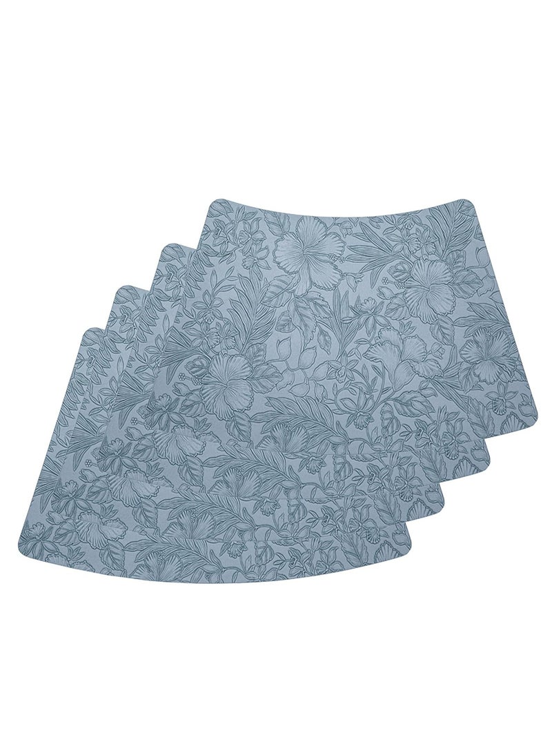 Vparty Set of 4 Heat-Resistant Vinyl Placemats – Waterproof, Oilproof, and Anti-Slip Faux Leather Table Mats, Ideal for Indoor and Outdoor Dining, Easy to Clean and Durable, Perfect for Kitchen or Patio  - Image 1