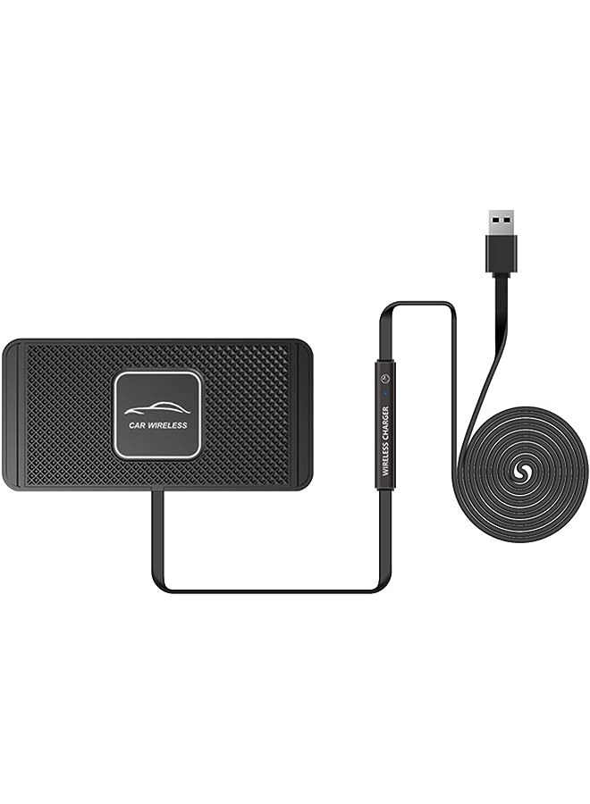 SYOSI Charger, Wireless car Charger Charging pad 15w Non-Slip QI Fast Charger for car Wireless Phone Charger for Android for iPhone 11/12/13 Pro Max Xs, Samsung Galaxy S20, S10+ Note 9 - Image 1