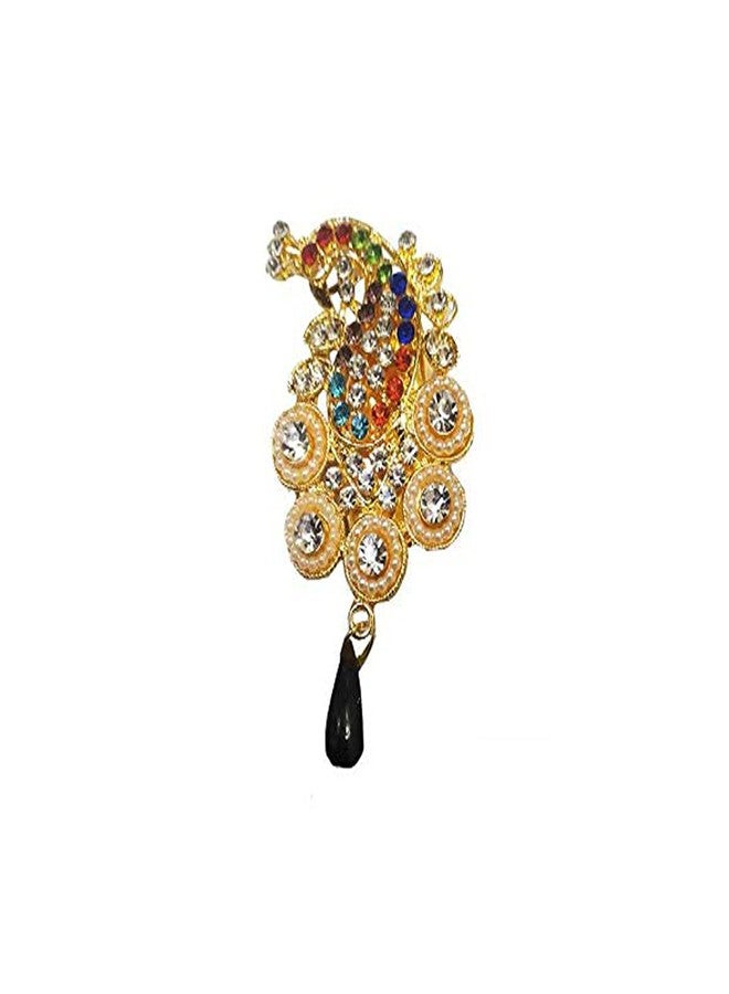 Salvus App SOLUTIONSTraditional Indo Western Designer Fancy Golden Brooch/Broach/SareePin/SariPin for Girls and Women - Image 2