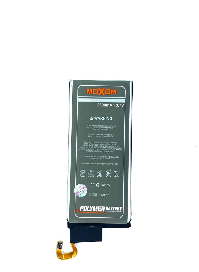 MOXOM 2600 mAh Replacement High capacity Polymer Battery For Samsung Galaxy S6 Edge  - Image 2