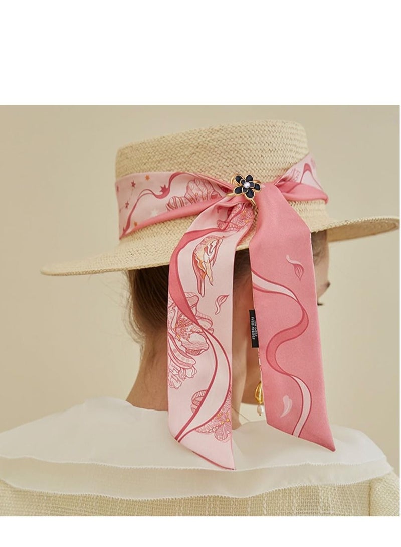 SYOSI Elegant Pearl Floral Scarf Ring Clip Camellia Flower Scarf Buckle for Women Scarf Ring Buckle Women Fashion Metal Shawl Clip Buckle Lady Girls Decoration Accessories(6PCS)  - Image 4