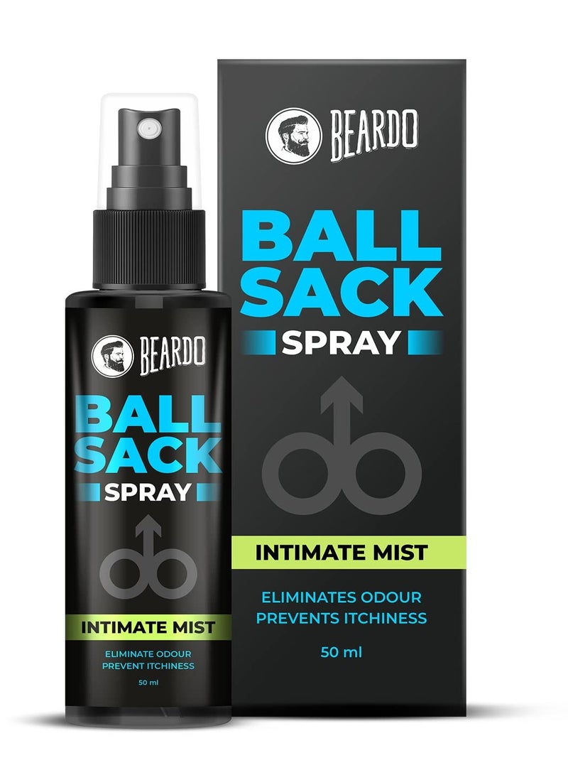 Beardo Intimate Care Spray For Men, 50ml | Intimate Care Spray for Fresh, Clean and Dry Balls | Intimate Hygiene Body Spray for Men; Prevents Odor, itch | - Image 1