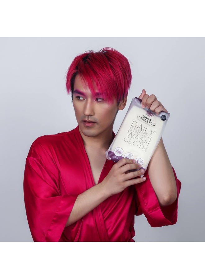 Daily Concepts USA. Stretch Wash Cloth, MicroFibre, Removes BlackHeads, Exfoliating Properties, Reusable, Multipurpose, For Bath & Shower. - Image 3