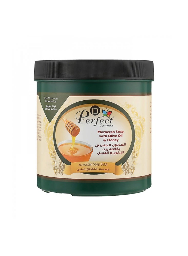 برفكت صابون مغربي بخلاصة زيت الزيتون والعسل من بيرفكت 1000 مل - Image 1