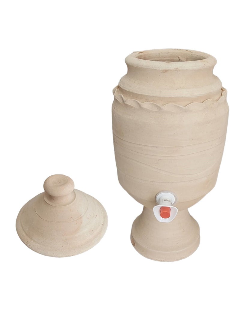 ماركة غير محددة - جرة ماء مصنوع من الفخار الطبيعي - Image 1