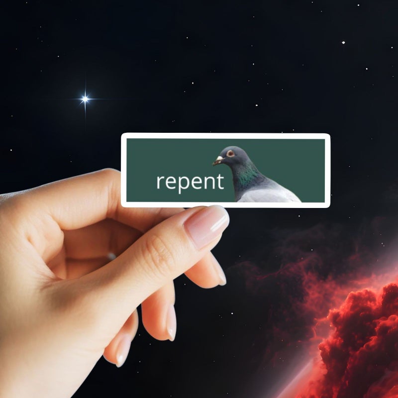 Pigeon Repellent Bumper Sticker Waterproof Vinyl 1pc Scratch Resistant Decal for Laptops Motorcycles Bags Guitars Scooters Cars - Image 1