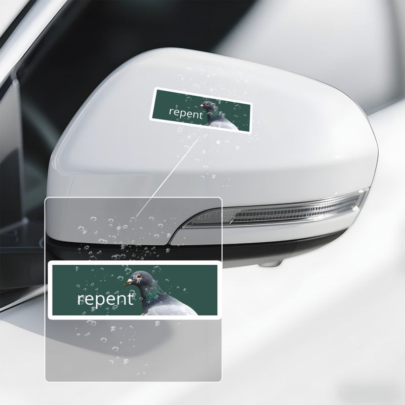 Pigeon Repellent Bumper Sticker Waterproof Vinyl 1pc Scratch Resistant Decal for Laptops Motorcycles Bags Guitars Scooters Cars - Image 4