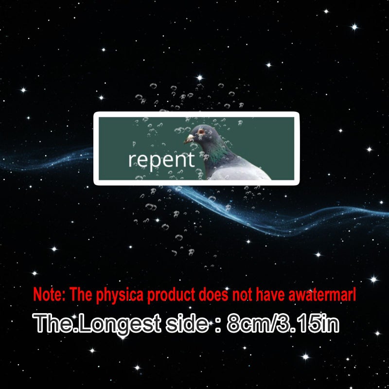 Pigeon Repellent Bumper Sticker Waterproof Vinyl 1pc Scratch Resistant Decal for Laptops Motorcycles Bags Guitars Scooters Cars - Image 2