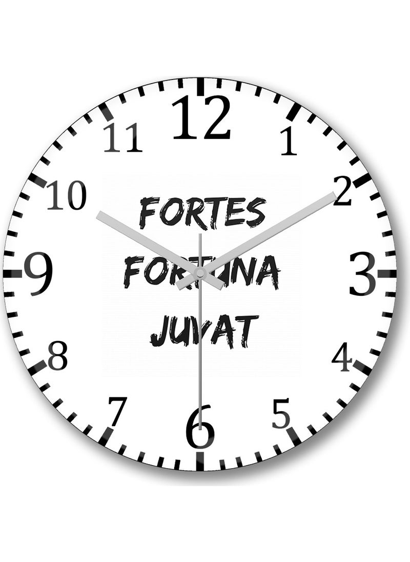 Baskı Dükkanı - Print Shop A Sorte Favorite Os Fortes Fortes Fortuna Juvat Wall Clock Bombe - Image 1
